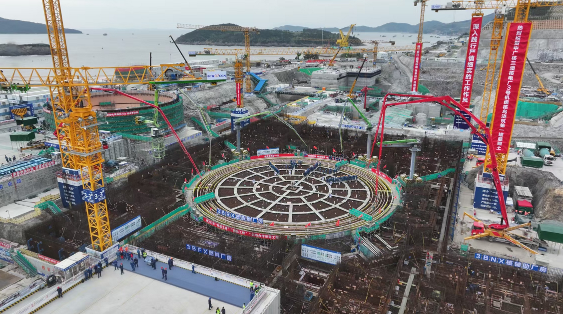 中廣核浙江三澳核電項目3號機組開工：先進建造技術加速推進核電高質量發展